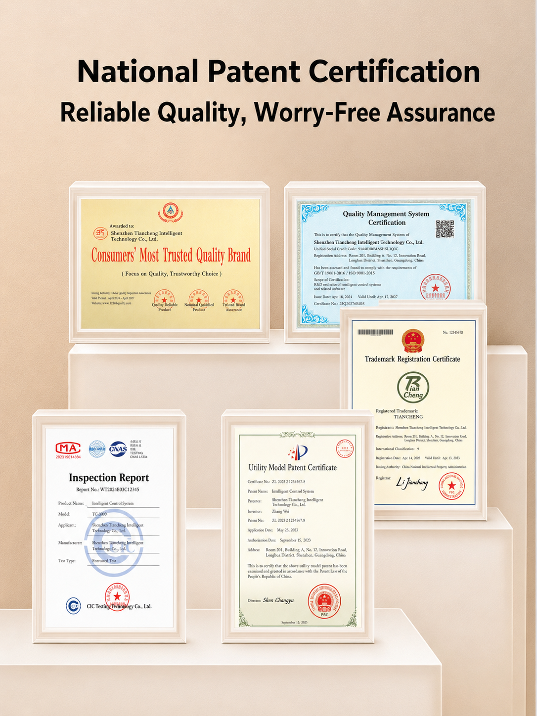 Corporate qualification certificate