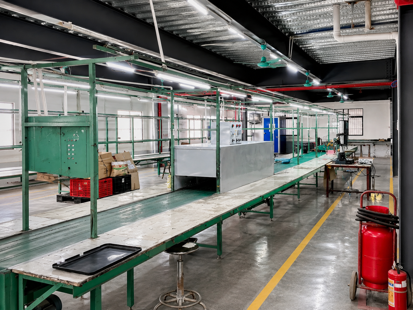 Product assembly and processing area